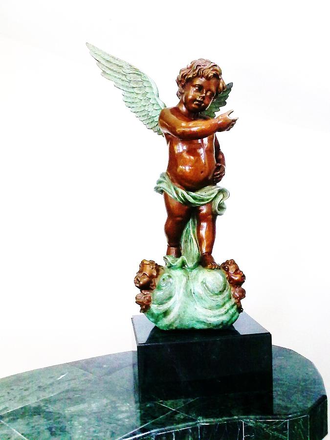 Bronze Angel Sculpture by Unique Consignment Fine Art America
