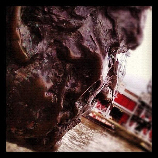 Bronze Head, Bristol Harbour Photograph by Andy Hill