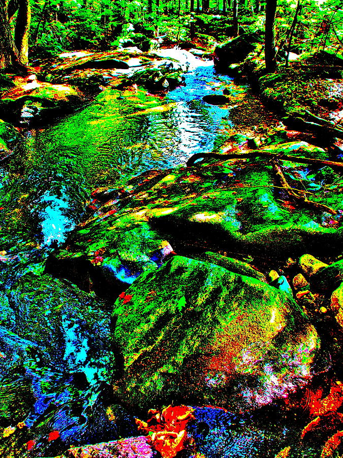 Brook Texture 96 Photograph by George Ramos