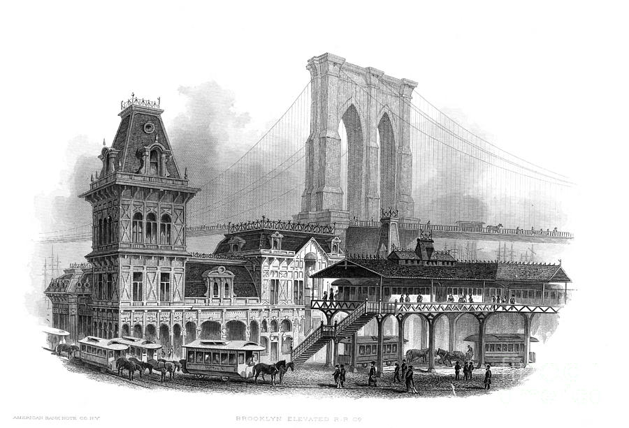 Brooklyn Bridge, 1885 Photograph by Granger