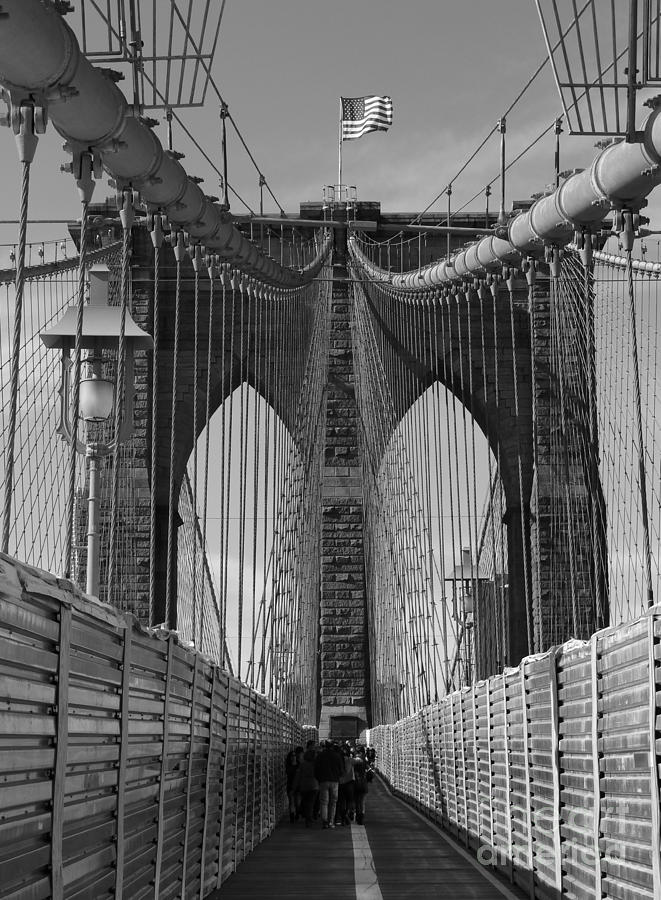 Skyscraper Photograph - Brooklyn Bridge 5 by Padamvir Singh