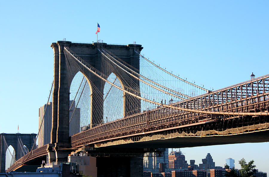 Brooklyn Bridge Photograph by Kristin Elmquist