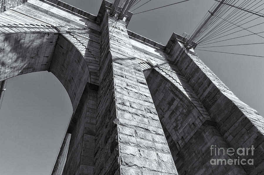 Brooklyn Bridge Tower II Photograph by Clarence Holmes