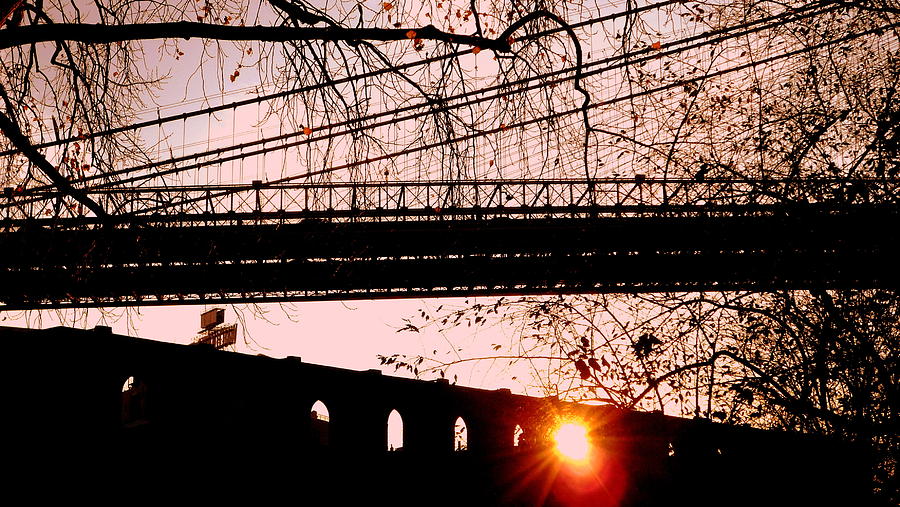 Brooklyn Bridge Photograph by Valentino Visentini