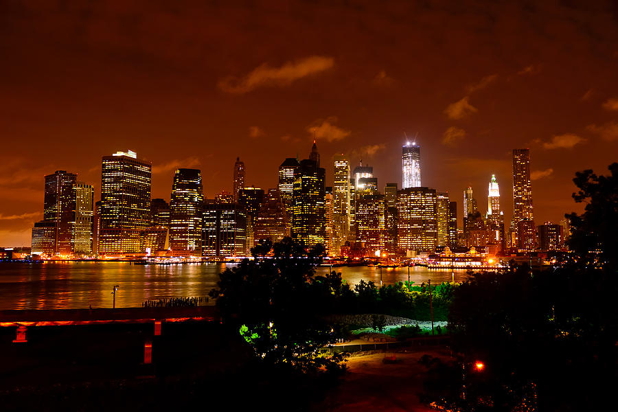 Brooklyn Promenade View of Manhattan Photograph by Greg Norrell