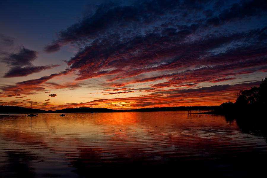Brooksville Sunset Photograph by Greg DeBeck