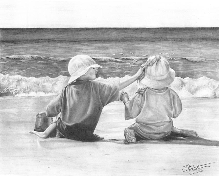 Brotherly Love Drawing by Brian Christensen