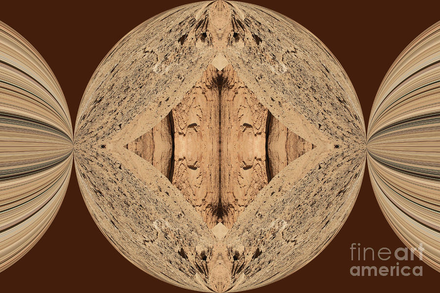Brown And Cream Pattern Pinched Photograph By Ruth Hallam Fine Art America