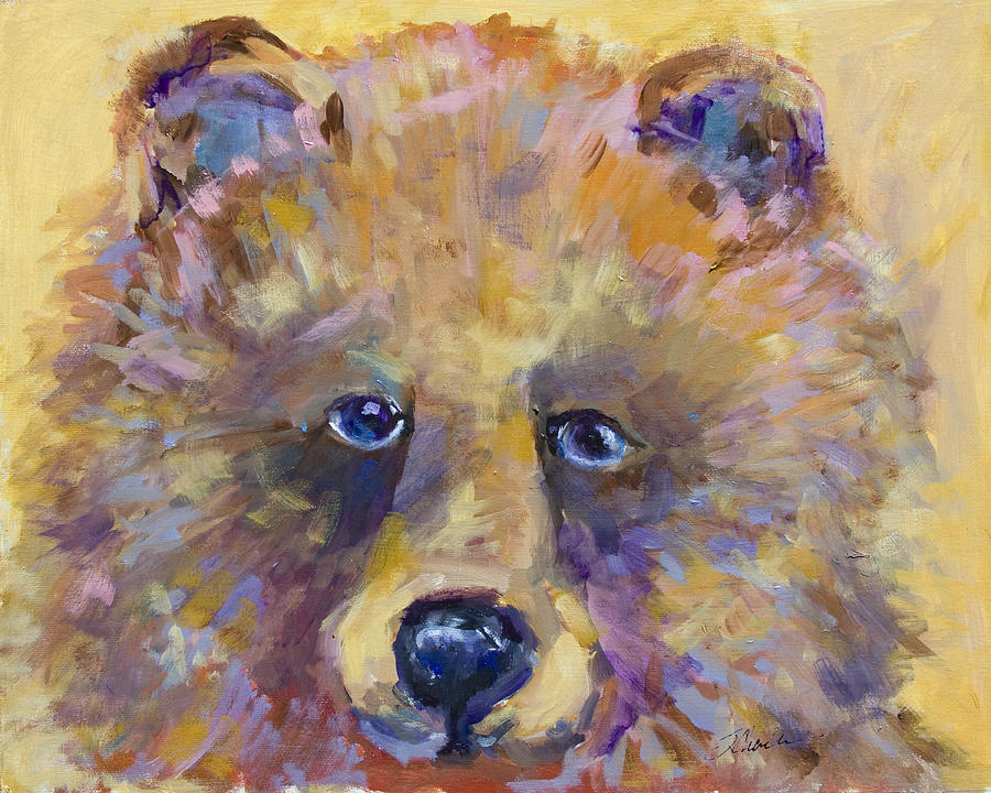 Brown Bear Painting by Sandra Charlebois