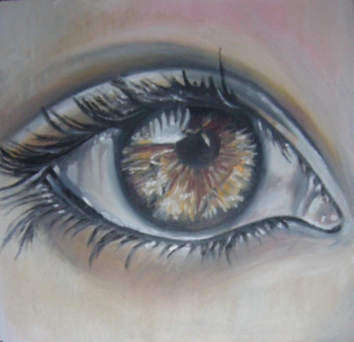 Brown eye Painting by Ujpal Klara - Fine Art America