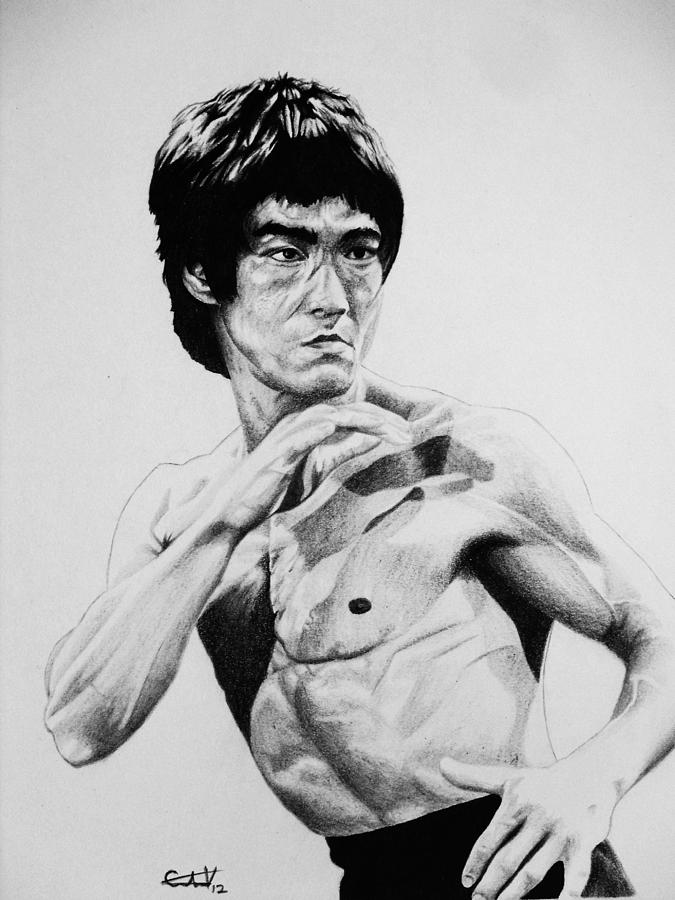 Bruce Lee Drawing by Carlos Velasquez Art