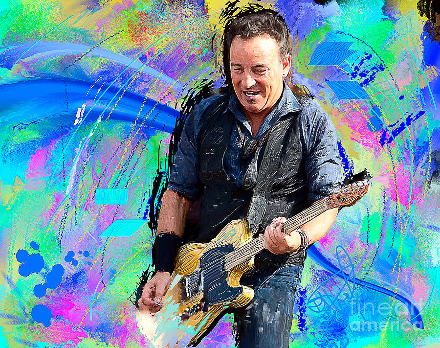 Bruce Springsteen Painting by Donald Pavlica - Fine Art America