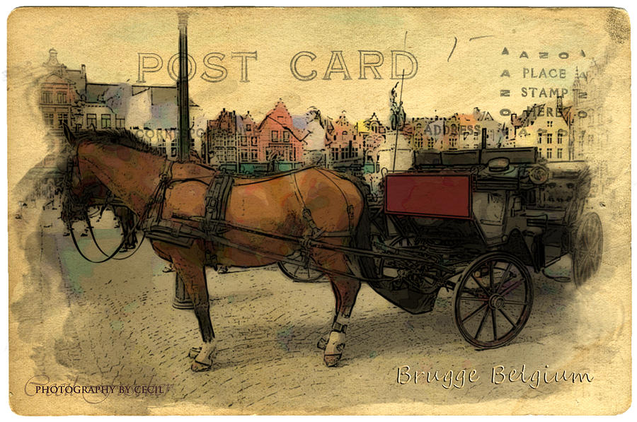 Brugge Carriage Photograph by Cecil Fuselier