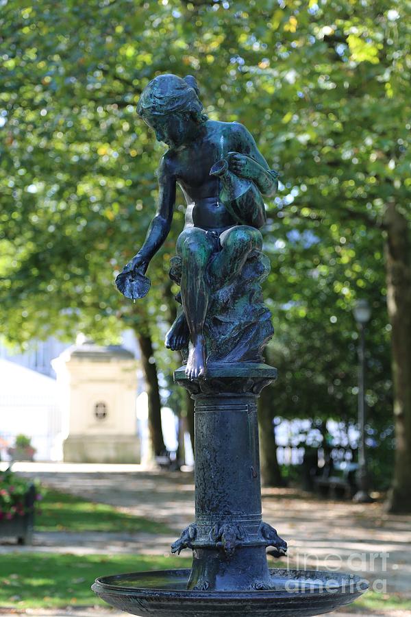 Brussels Royal Garden Fountain Photograph by Carol Groenen