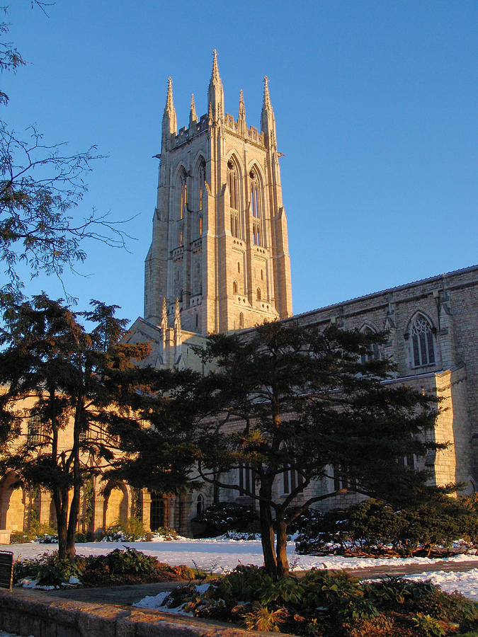 Bryn Athyn Cathedral - October Snow-3 Photograph by Alex Vishnevsky ...