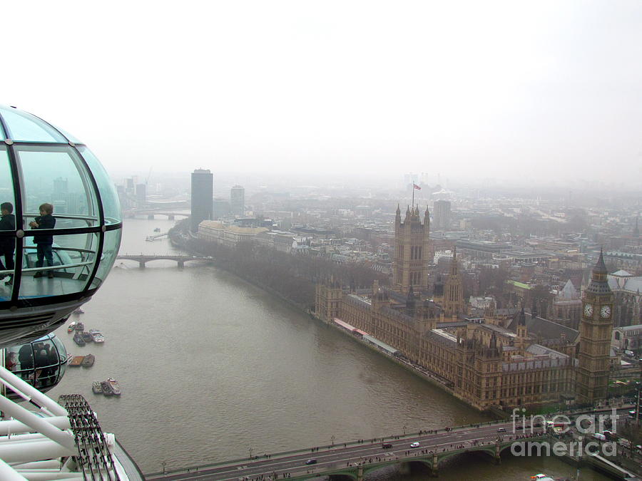 Bubble over London Photograph by Beth Saffer