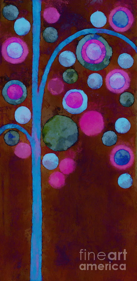 Bubble Tree - w02d Painting by Variance Collections