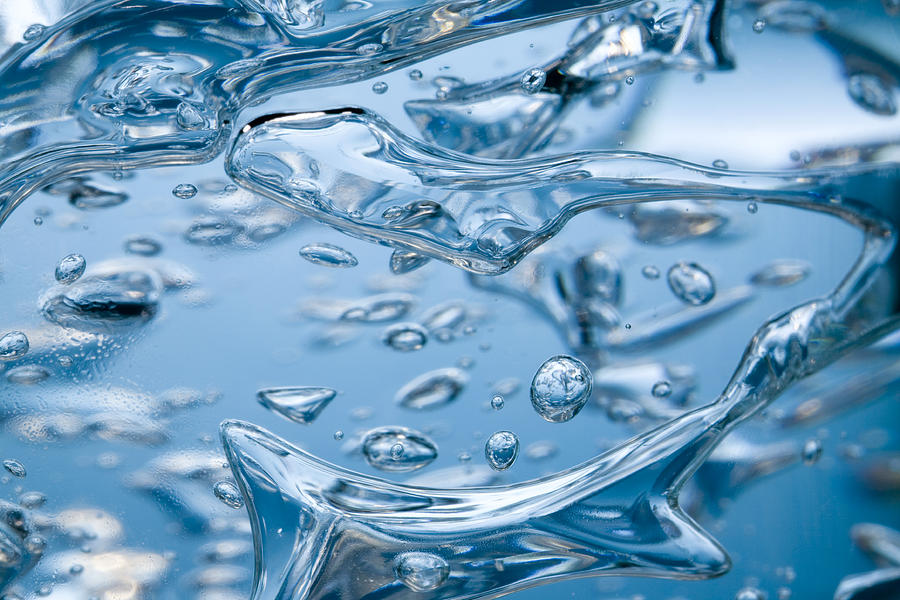 Bubble Photograph - Bubbles In Gel-like Liquid by Pasieka