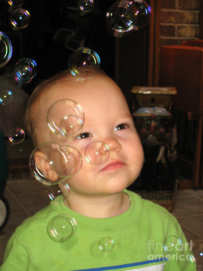 Bubbles in Your Face Photograph by Bob and Nancy Kendrick