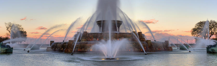 Buckingham Photograph - Buckingham Fountain At Sunset by Twenty Two North Photography Buckingham Photograph - Buckingham Fountain At Sunset by Twenty Two North Photography