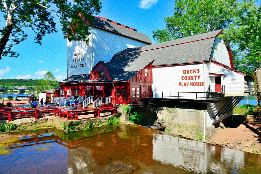 Bucks County Playhouse Photograph by William Jobes