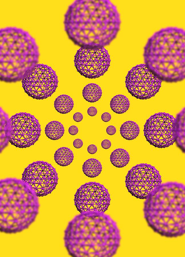 Buckyball Molecules, Artwork Photograph by Victor Habbick Visions ...