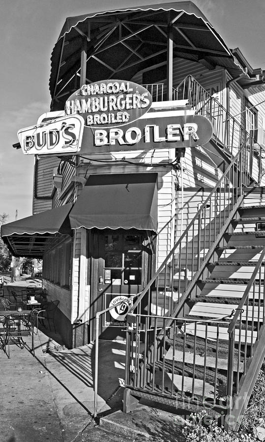 Budd Broiler New Orleans-bw Photograph by Kathleen K Parker