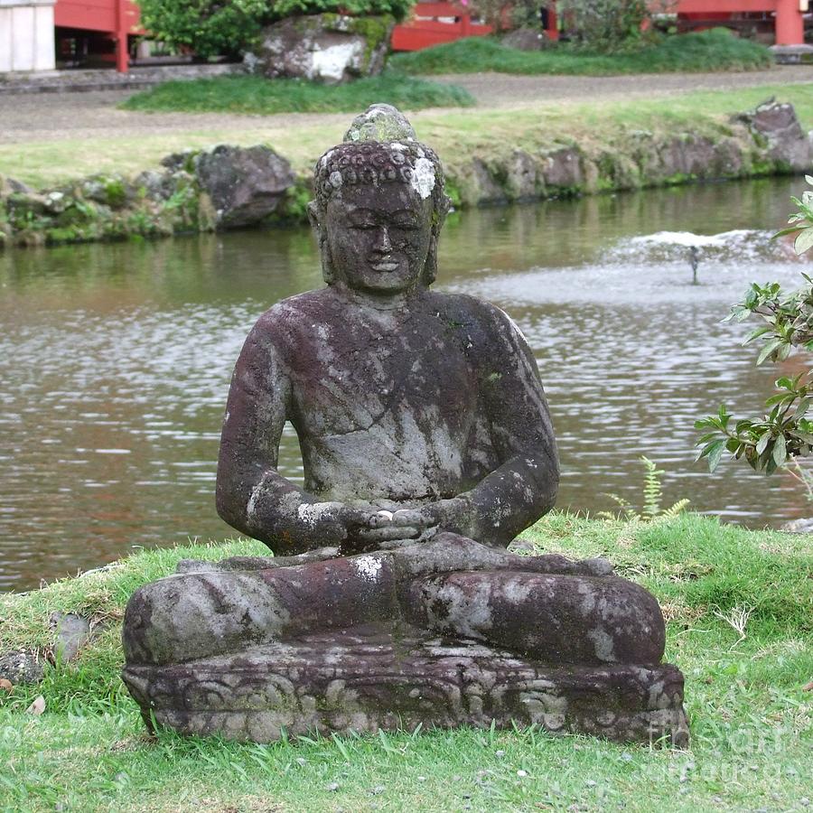Buddha at Byodo-In Temple Photograph by Mary Deal
