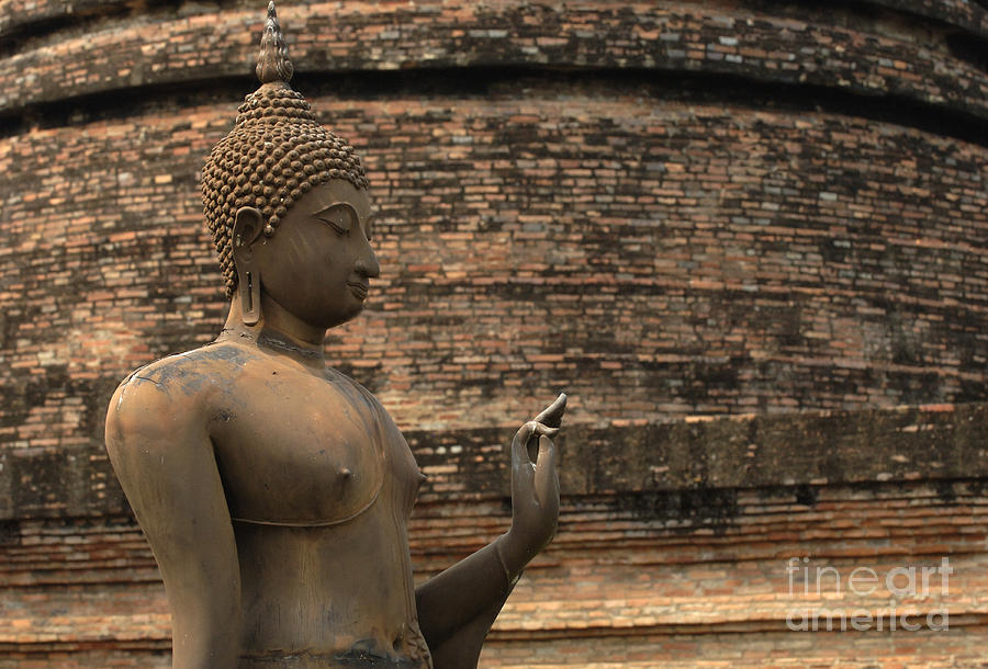 Sukhothai Photograph - Buddha at Sukhothai 2 by Bob Christopher