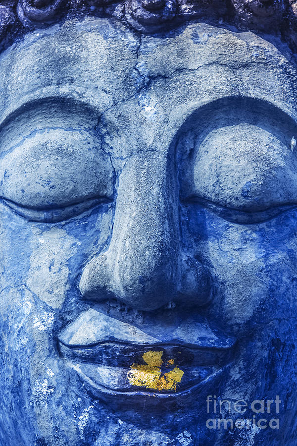 Buddha Photograph - Buddha face by Anek Suwannaphoom