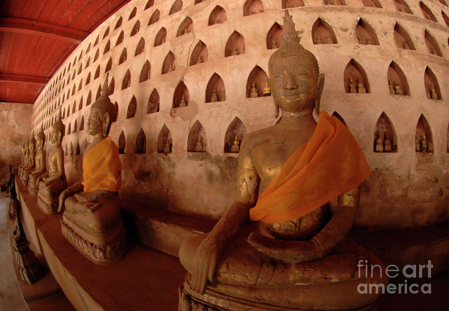 Buddha Figures Laos Photograph by Bob Christopher