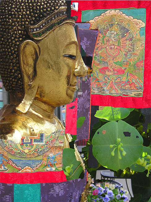 Buddha on Main Painting by Simi Berman