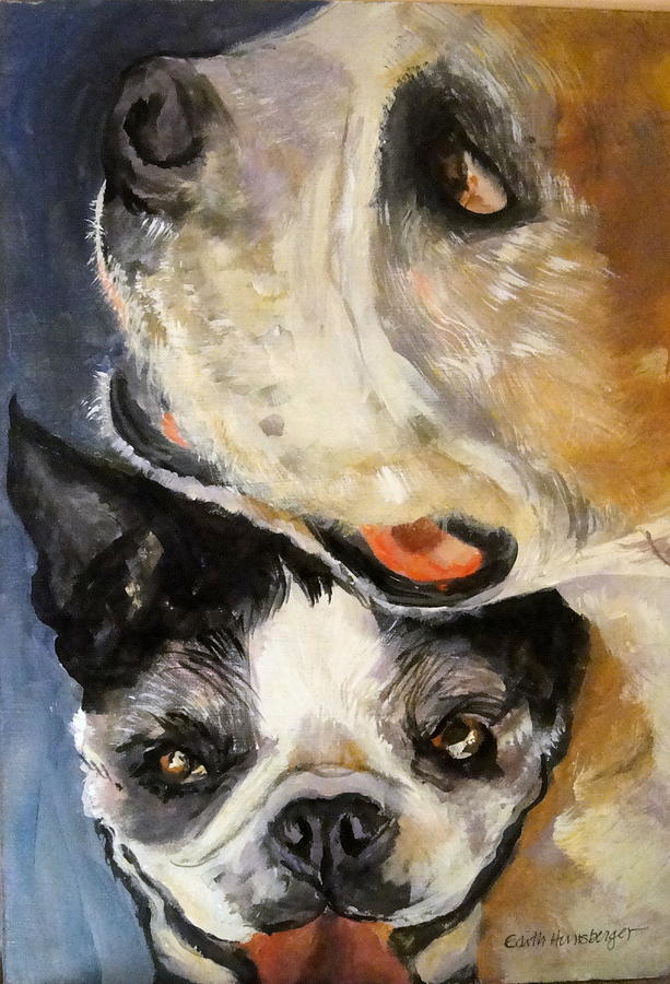 Buddies Painting by Edith Hunsberger