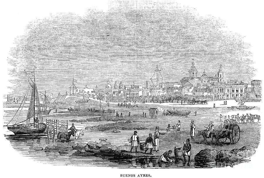 Buenos Aires, 1844 Photograph by Granger