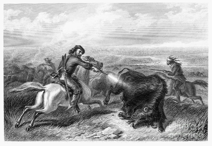Buffalo Hunting, 1870. 