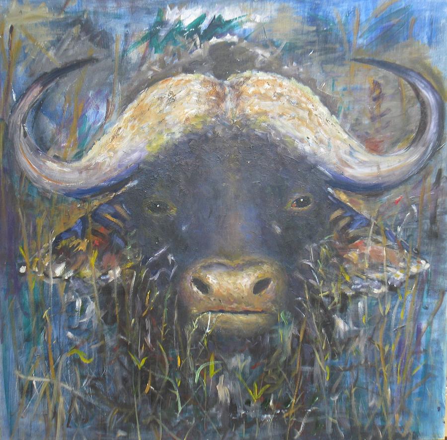 Buffalo Painting by Samuel Daffa