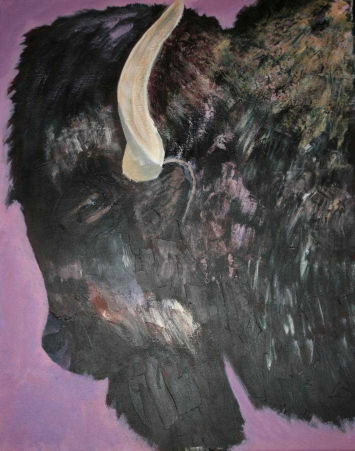 Buffalo Study Painting by Michele Turney