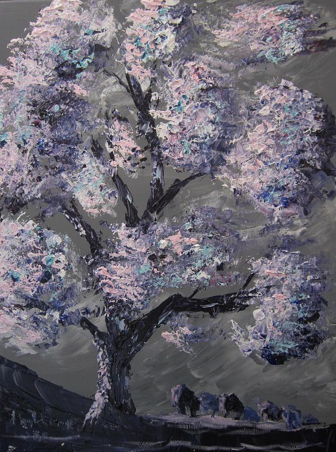Buffalo Painting - Buffalo Tree by Don Hutchison