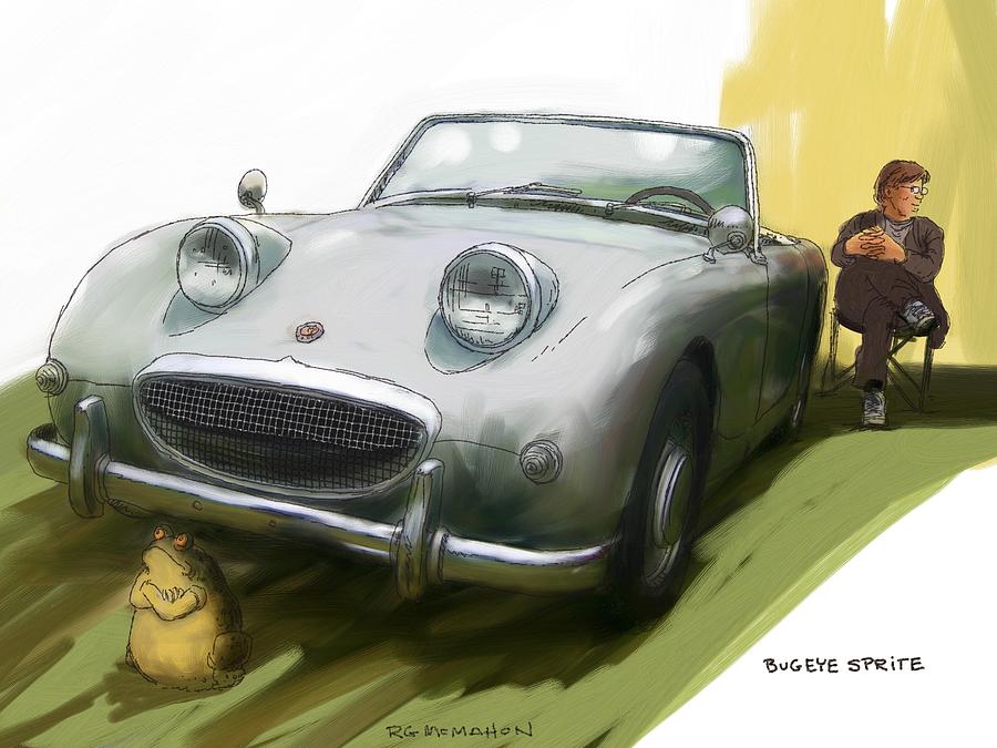 Transportation Painting - Bugeye Sprite by RG McMahon