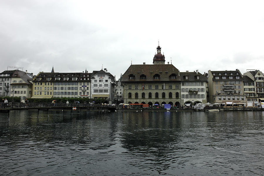 Buildings and river Reuss in Lucerne in Switzerland Photograph by Ashish Agarwal