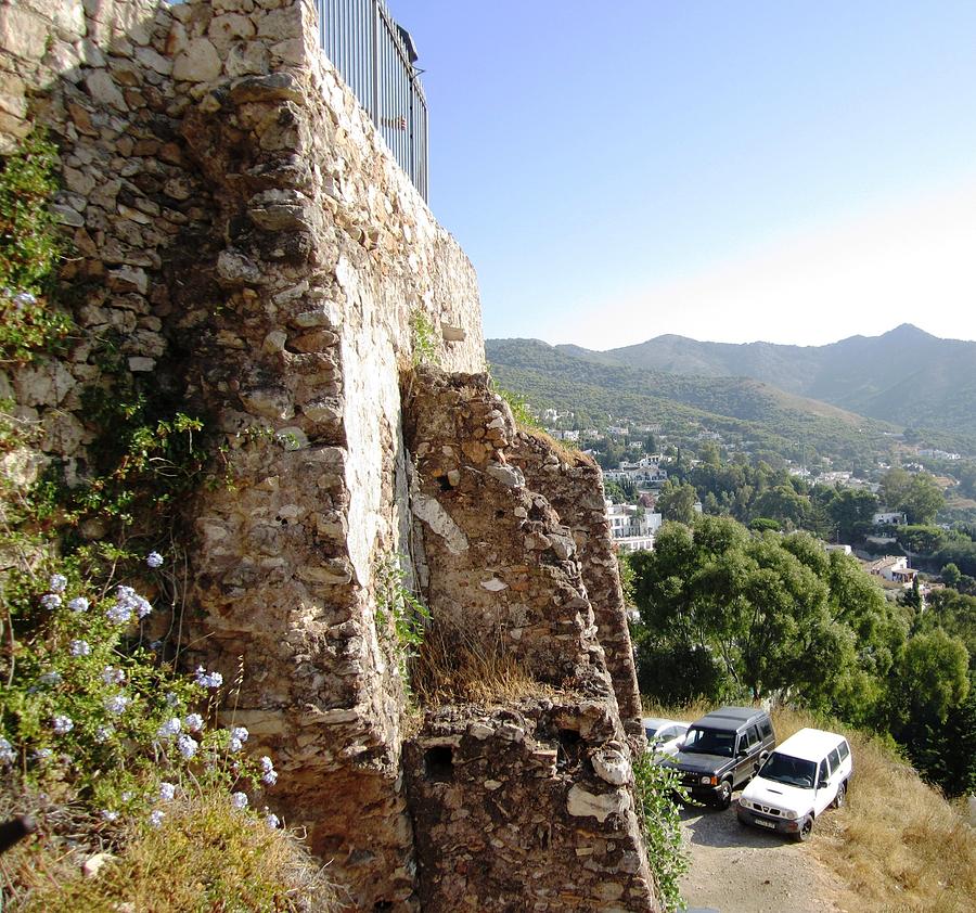 Built Solid Rock Hilltop in Mijas Spain Photograph by John Shiron