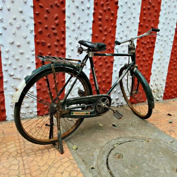Bicycle Photograph - Built To Last - The Indian Bike #bike by Fotochoice Photography