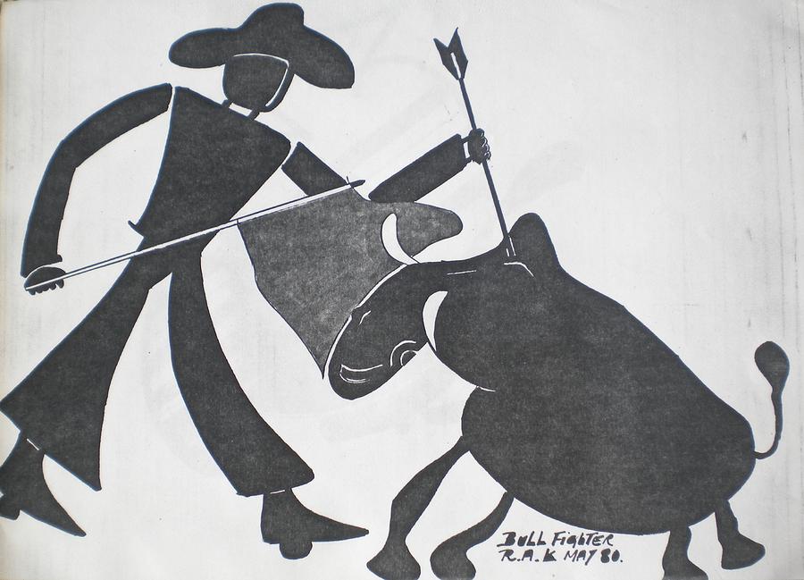 Bull Fighter Painting by Ray Khalife