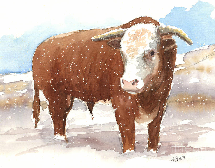 Bull Market Painting by Audrey Peaty