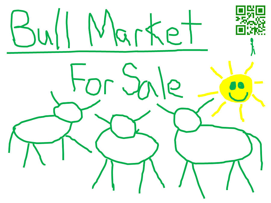 Bull Digital Art - Bull Market by Jeffrey Church