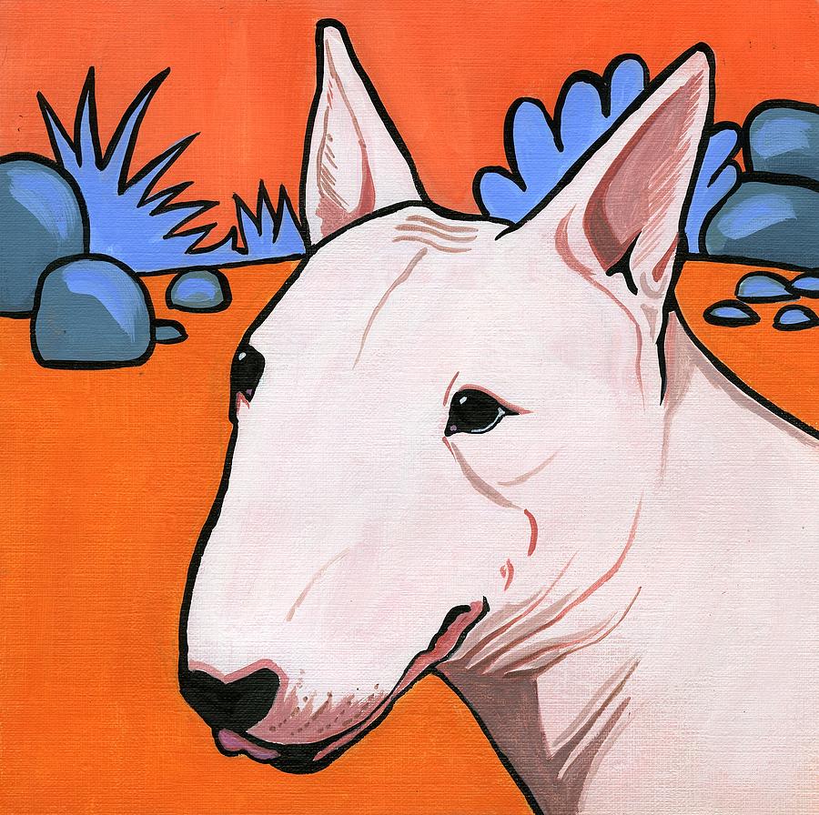 Bull Terrier Painting by Leanne Wilkes