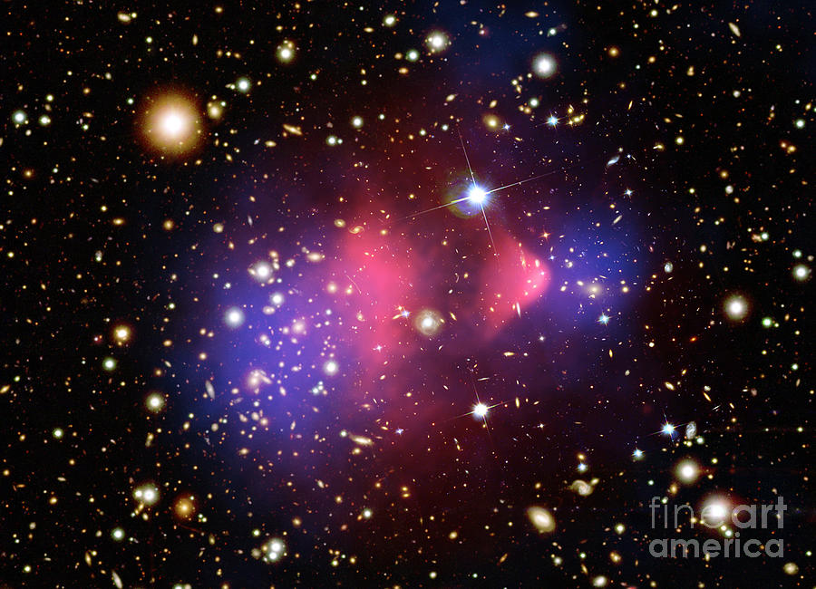 Bullet Cluster Photograph by Nasa