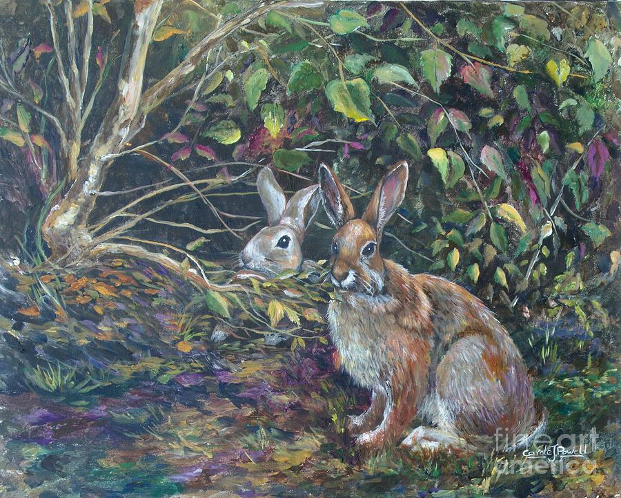 Bullitt County Bunnies Painting by Carole Powell