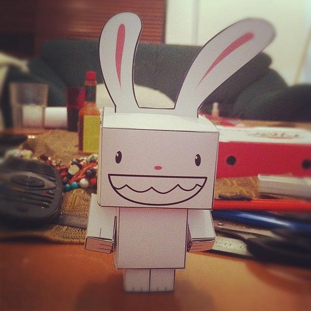 Toy Photograph - Bunny Paper Toy By Me 😁 #picoftheday by May Pinky  ✨