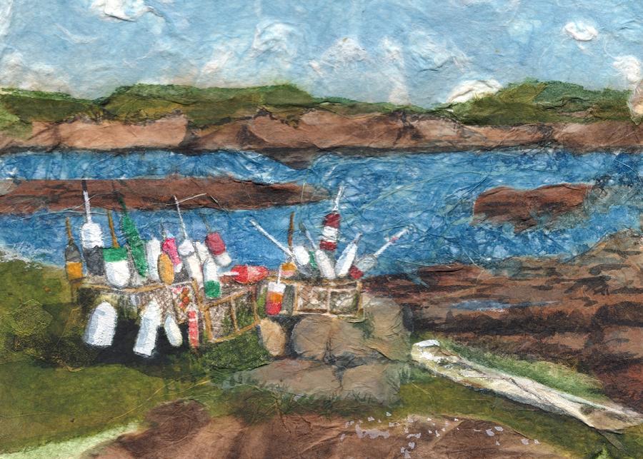 Buoy Collection Painting by Lynn Babineau